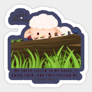 Happy Little Sheep | Book On Amazon Sticker